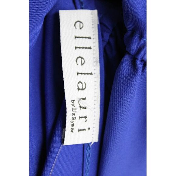 Ellelauri Women's V-Neck Spaghetti Straps Straight Leg Jumpsuit Blue Size M - Picture 4 of 5